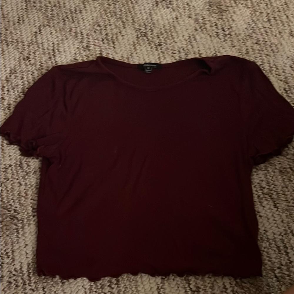 Ambiance Red Crop T-Shirt